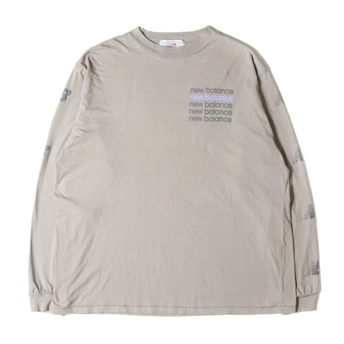 23SS × TOKYO DESIGN STUDIO NEW BALANCE ロゴ ロングスリーブ Tシャツ (NB Archive Remastered by AURALEE × TDS LS Tee Vintage Graphic AMT35042)