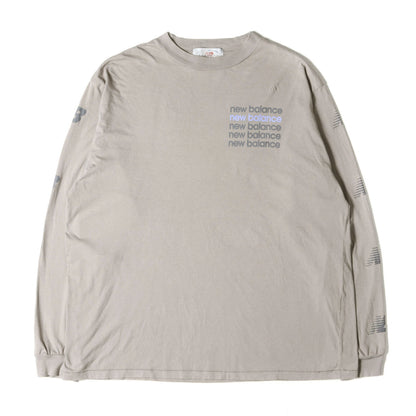 23SS × TOKYO DESIGN STUDIO NEW BALANCE ロゴ ロングスリーブ Tシャツ (NB Archive Remastered by AURALEE × TDS LS Tee Vintage Graphic AMT35042)