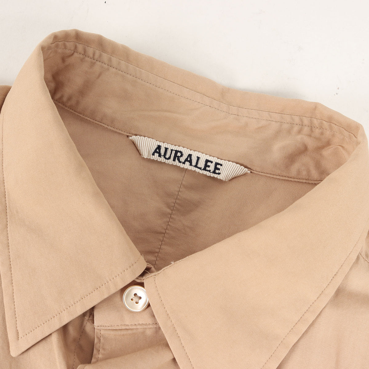 24SS フィンクスコットン ツイル リラックスフィット ドレス シャツ (WASHED FINX TWILL SHIRT A24SS01TN)