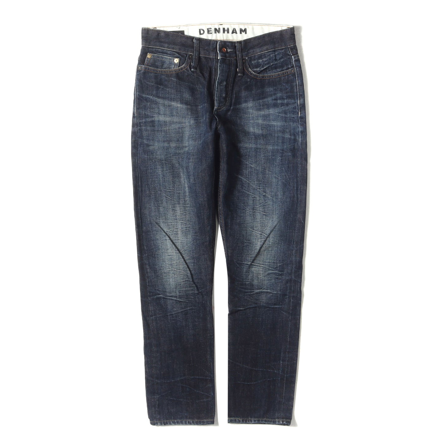 ヴィンテージ加工 スリム テーパード デニム パンツ (RAZOR SLIM FIT 01-16-08-11-014)