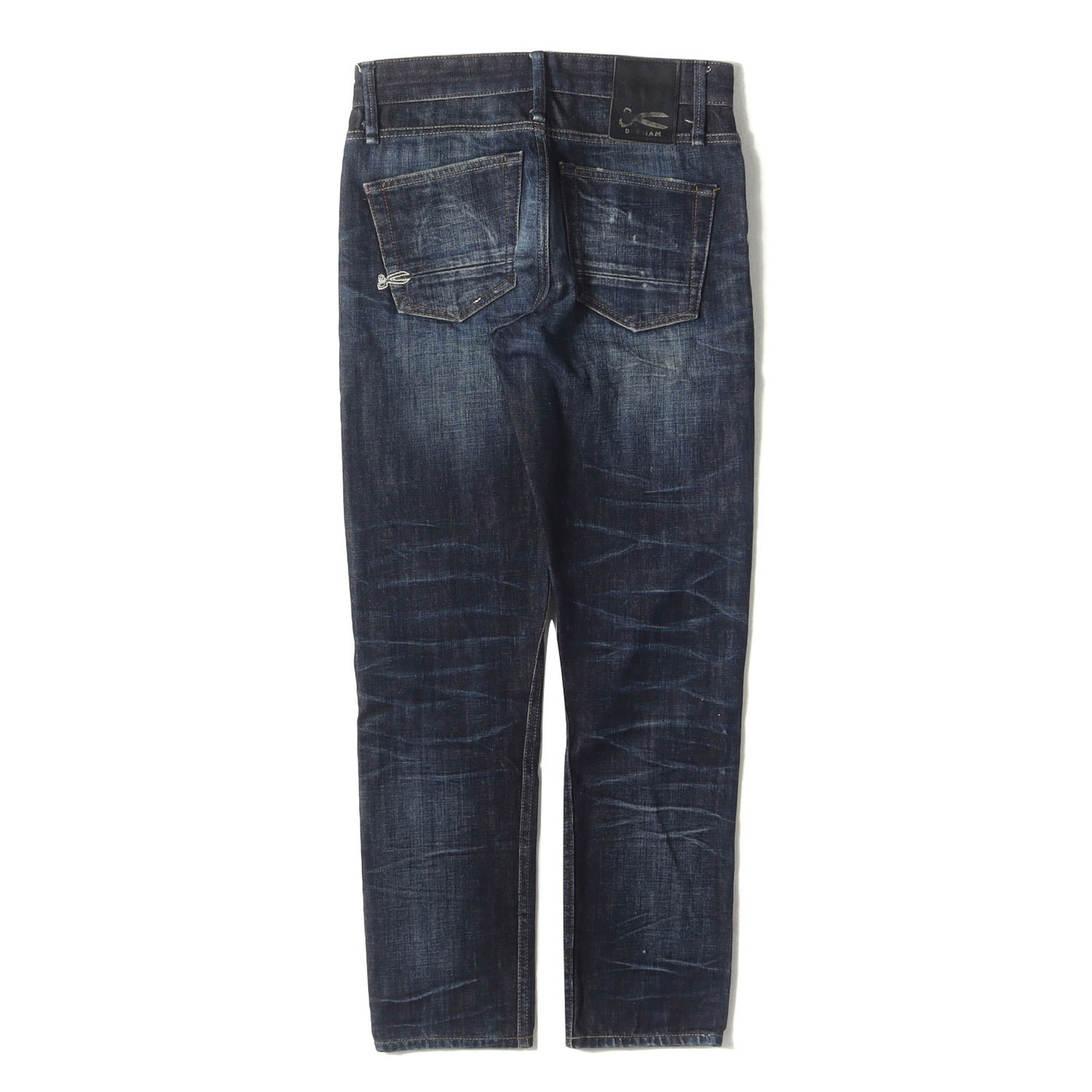 ヴィンテージ加工 スリム テーパード デニム パンツ (RAZOR SLIM FIT 01-16-08-11-014)