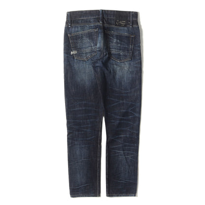 ヴィンテージ加工 スリム テーパード デニム パンツ (RAZOR SLIM FIT 01-16-08-11-014)