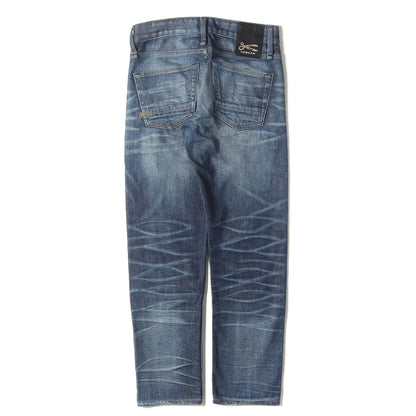 ヴィンテージ加工 スリム テーパード ストレッチ デニム パンツ (RAZOR SLIM FIT 01-17-08-11-012)
