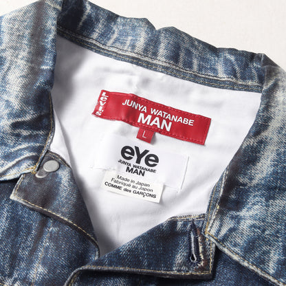 22SS × Levis × BerBerJin デニム 転写 プリント コットンリネン トラッカー ジャケット (WI-J907)