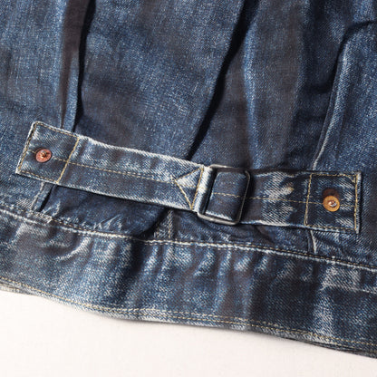 22SS × Levis × BerBerJin デニム 転写 プリント コットンリネン トラッカー ジャケット (WI-J907)