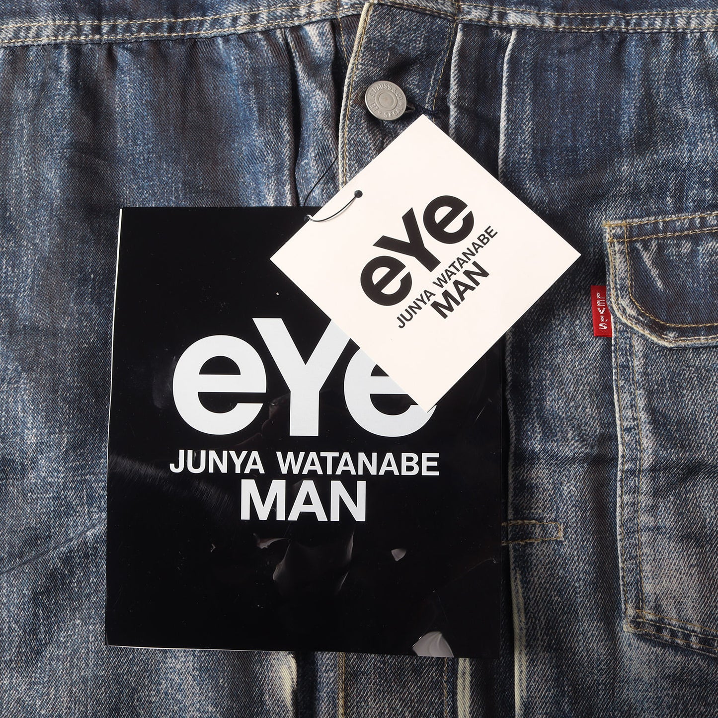 22SS × Levis × BerBerJin デニム 転写 プリント コットンリネン トラッカー ジャケット (WI-J907)