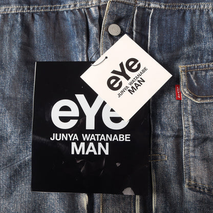 22SS × Levis × BerBerJin デニム 転写 プリント コットンリネン トラッカー ジャケット (WI-J907)