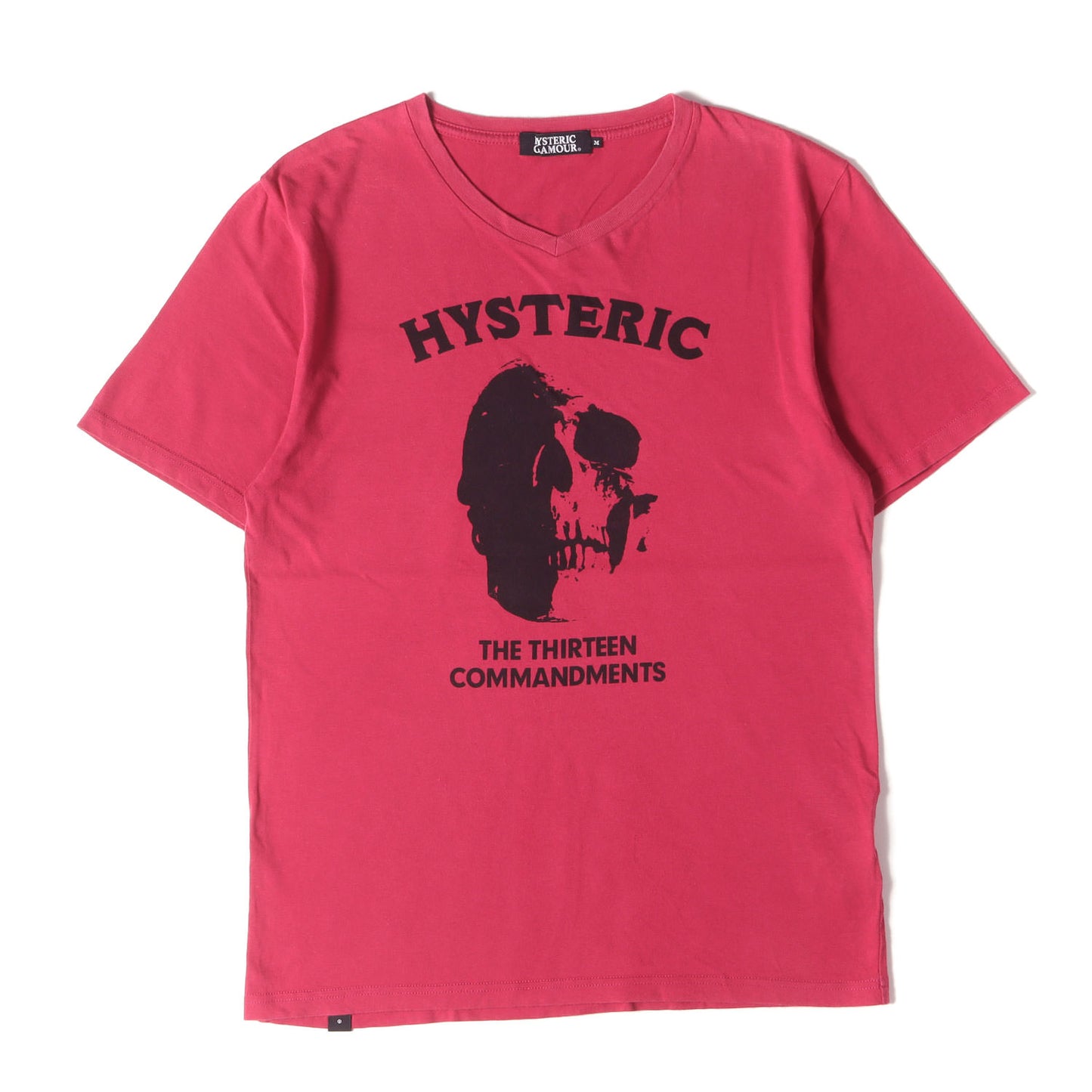 SKULL pt Vネック Tシャツ (0242CT08)