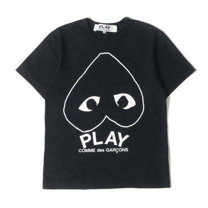 逆さハート ロゴ クルーネック Tシャツ (ZA-T114)
