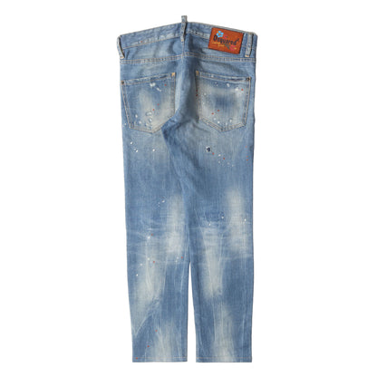 ダメージリペア加工 ストレッチ スリム デニムパンツ (Cool guy jean S71LB0089 S30144)