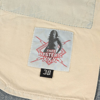 ヴィンテージ加工 シリコンパッチ ストレート デニム パンツ / THEE HISTERIC XXX