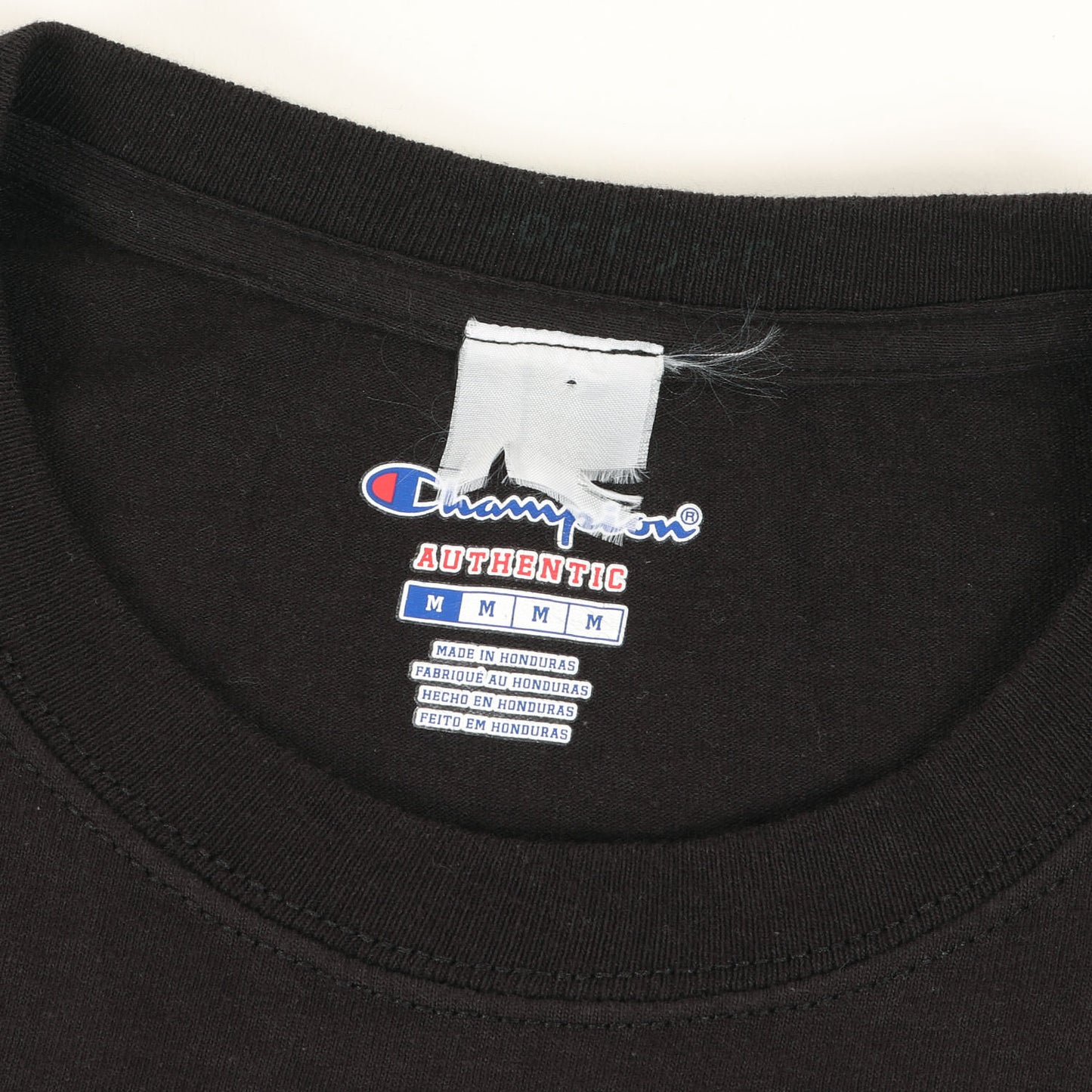 × Champion ブランドロゴ クルーネック Tシャツ