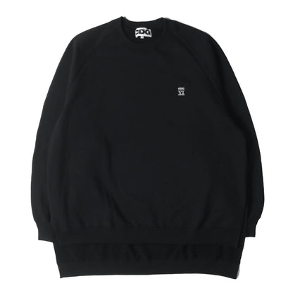 23AW × yamaichi CDG YI ロゴ ワッペン 刺繍 スウェット (OVERSIZED LONG BACK SWEATSHIRT SL-T001) / 裏毛