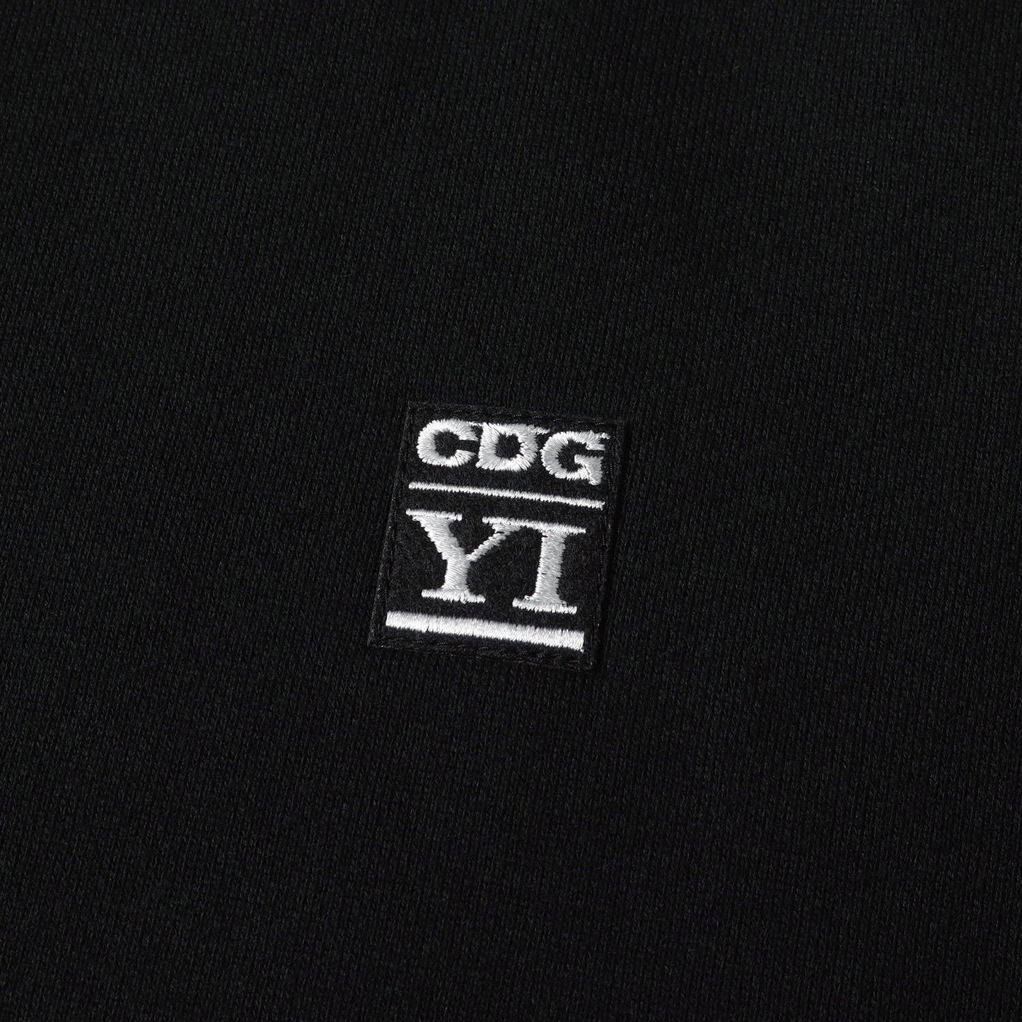 23AW × yamaichi CDG YI ロゴ ワッペン 刺繍 スウェット (OVERSIZED LONG BACK SWEATSHIRT SL-T001) / 裏毛