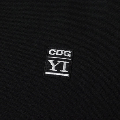 23AW × yamaichi CDG YI ロゴ ワッペン 刺繍 スウェット (OVERSIZED LONG BACK SWEATSHIRT SL-T001) / 裏毛