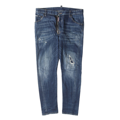 ダメージリペア加工 立体裁断 ストレッチ デニムパンツ (Classic kenny Jean S74LB0354 S30342)