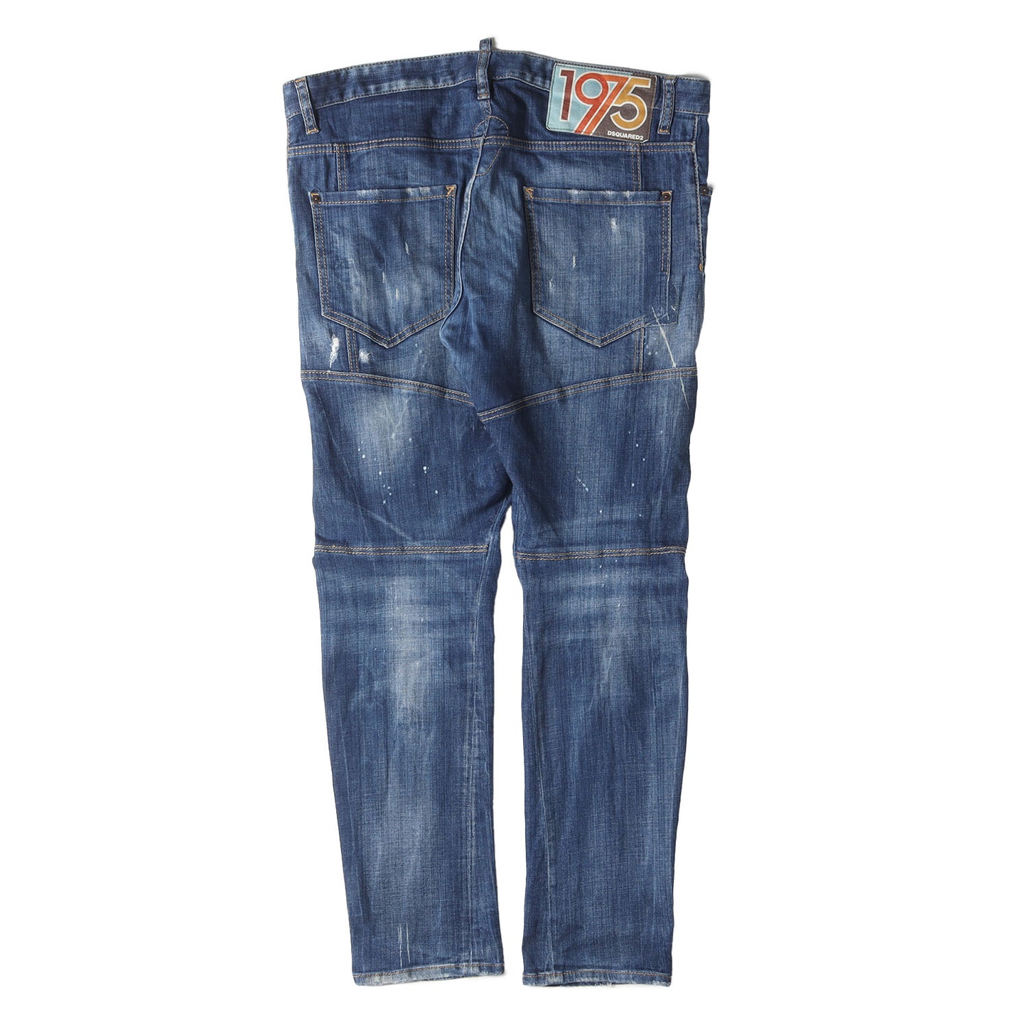 ダメージリペア加工 立体裁断 ストレッチ デニムパンツ (Tidy Biker Jeans S71LB0493 S30342)