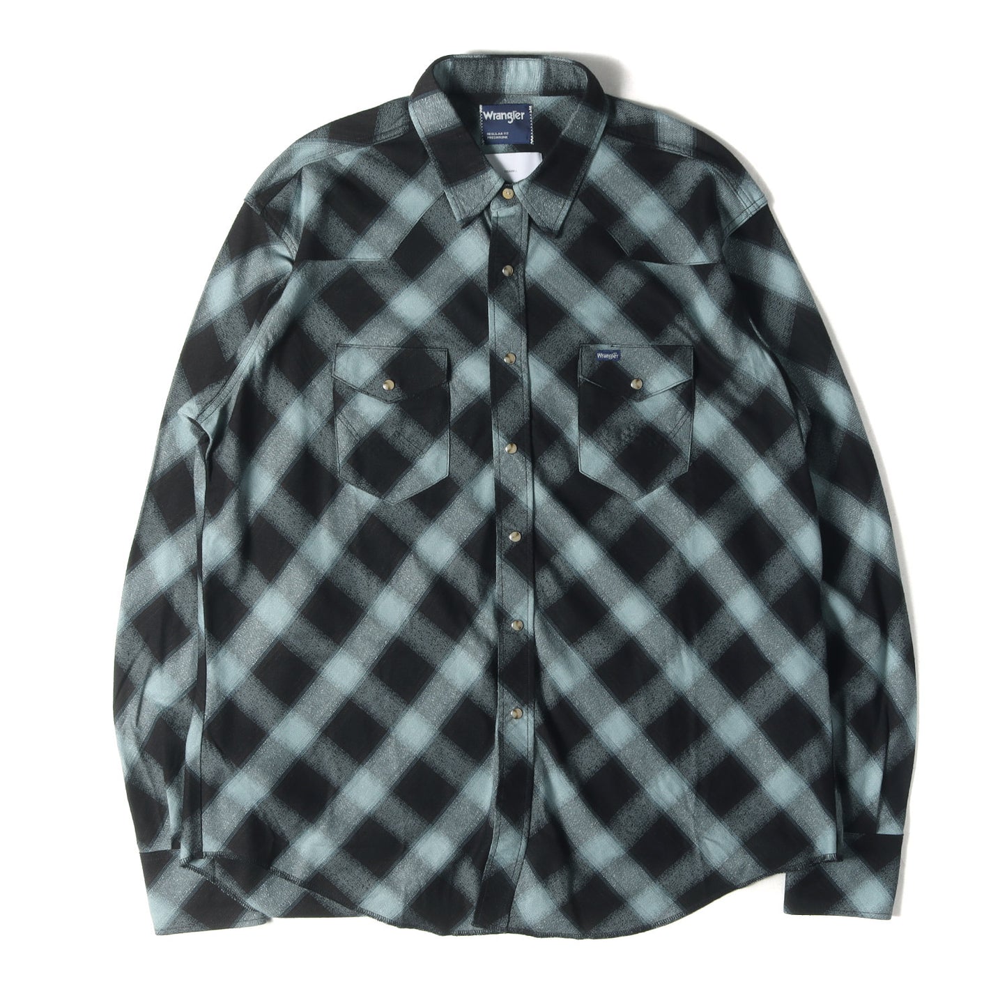 23SS × WRANGLER オンブレチェック ビッグ カウボーイ ウエスタン シャツ (BIG OMBRE COWBOY SHIRT WS9318)