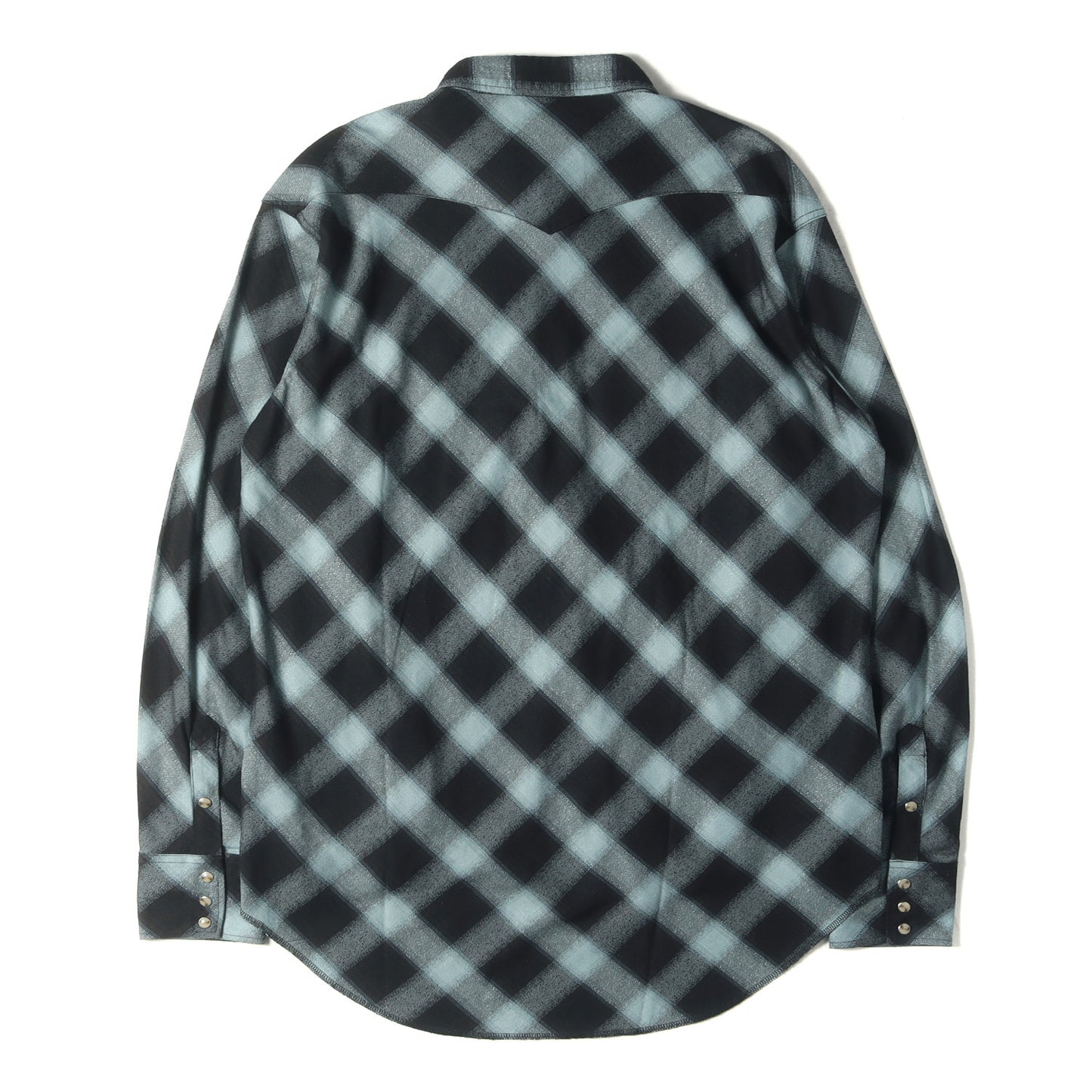 23SS × WRANGLER オンブレチェック ビッグ カウボーイ ウエスタン シャツ (BIG OMBRE COWBOY SHIRT WS9318)