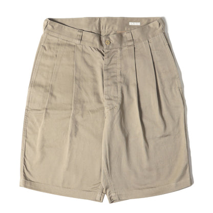 23AW × Bshop 別注 ツータック チノ ショート パンツ (COTTON CHINO SHORTS EXCLUSIVE X01-03031)