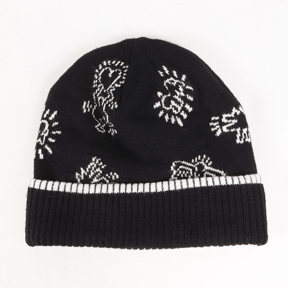 23AW × Keith Haring アイコン柄 ニット ビーニー