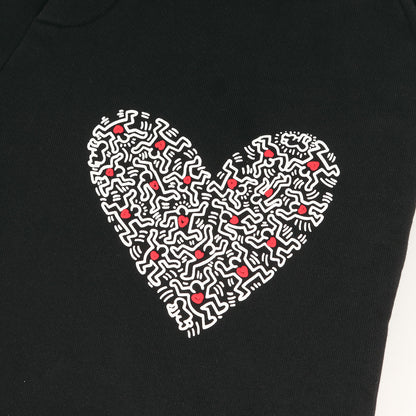 23AW × Keith Haring ハートグラフィック スウェットパンツ