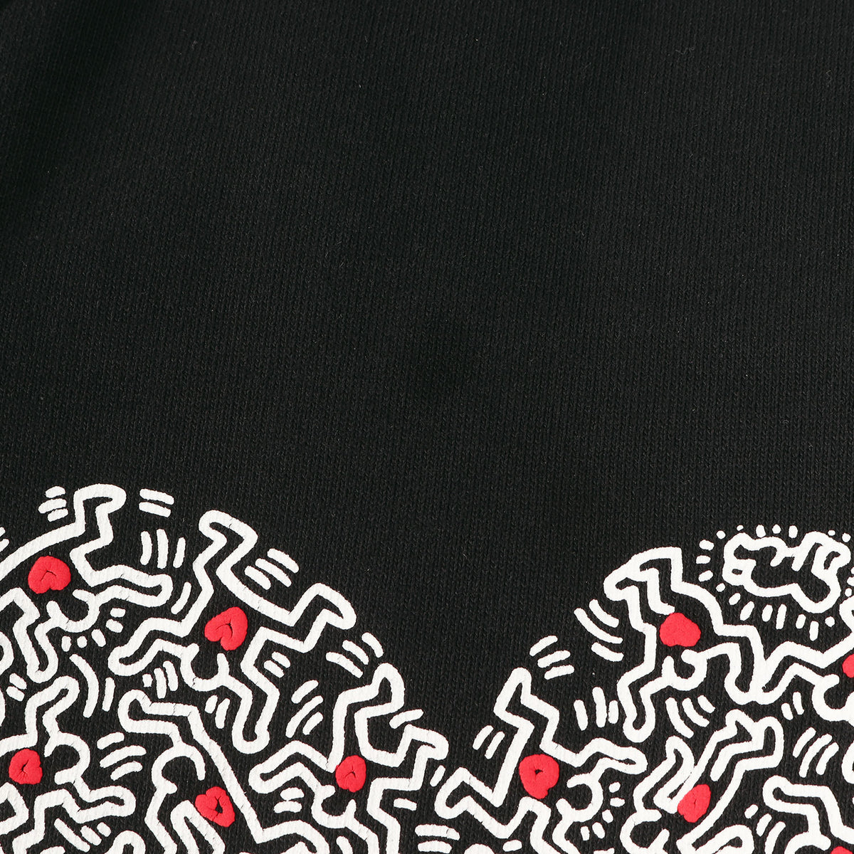 23AW × Keith Haring ハートグラフィック スウェットパンツ