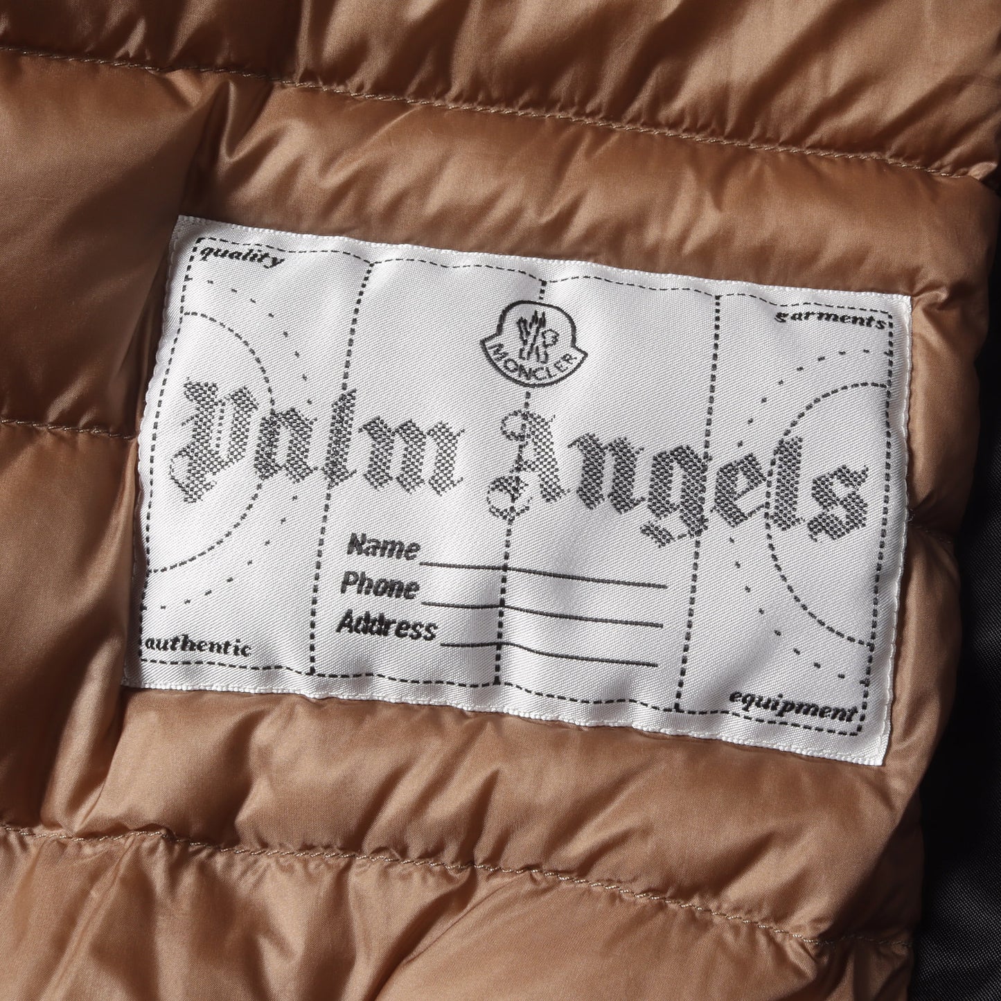 22AW × Palm Angels ロゴ ダウン スタジャン (BUCYK H209L1A00003 M2343) / GENIUS