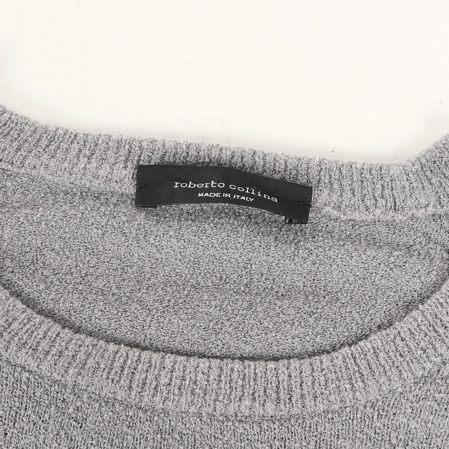 コットンフィブラ マイクロ パイル ロングスリーブ Tシャツ / MADE IN ITALY