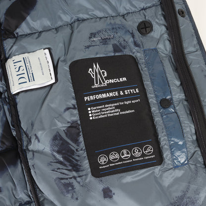 21AW ジオメトリック フーデッド マイクロリップストップ ナイロン ダウン ジャケット (CHARLOS GIUBOTTO) / GRENOBLE