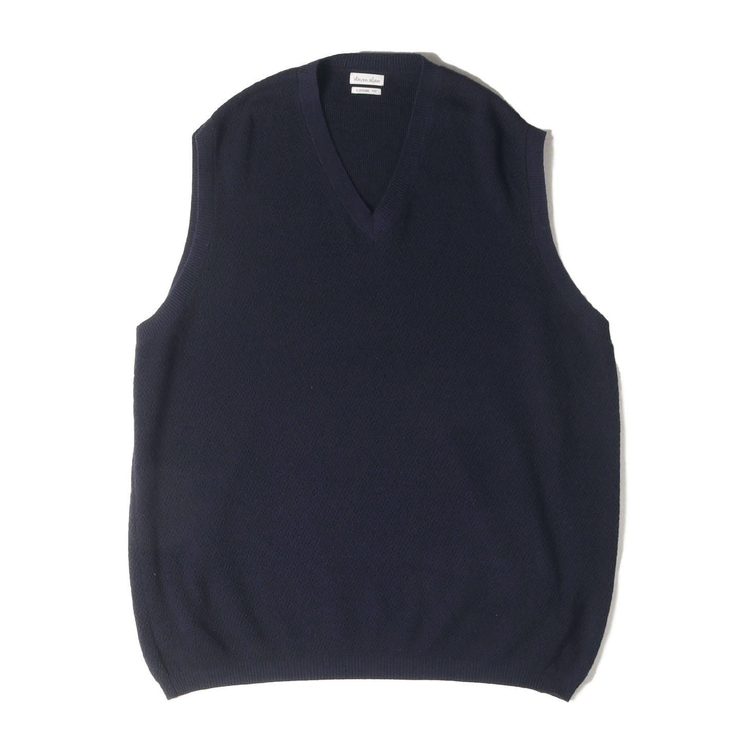 Vネック コットンニット ベスト (CORD V-NECK KNIT VEST 8118-136-0119)