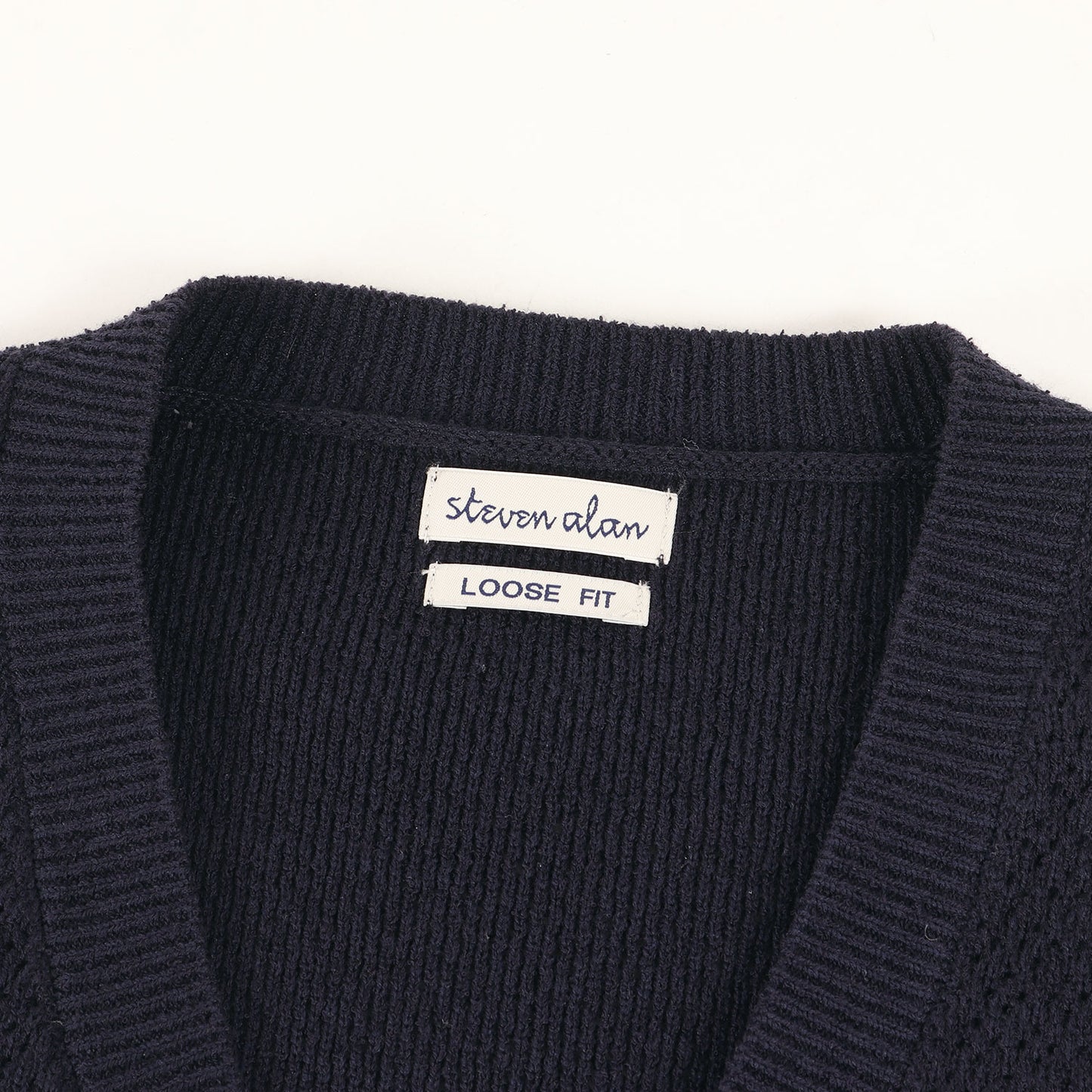 Vネック コットンニット ベスト (CORD V-NECK KNIT VEST 8118-136-0119)