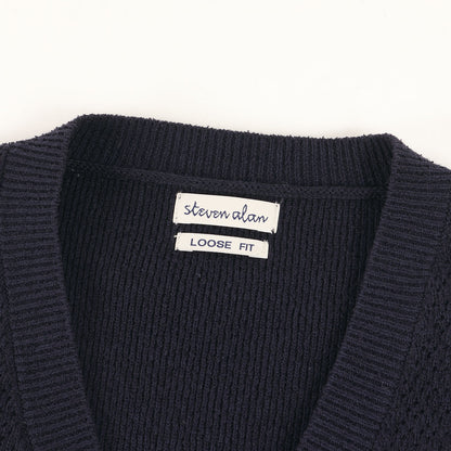 Vネック コットンニット ベスト (CORD V-NECK KNIT VEST 8118-136-0119)