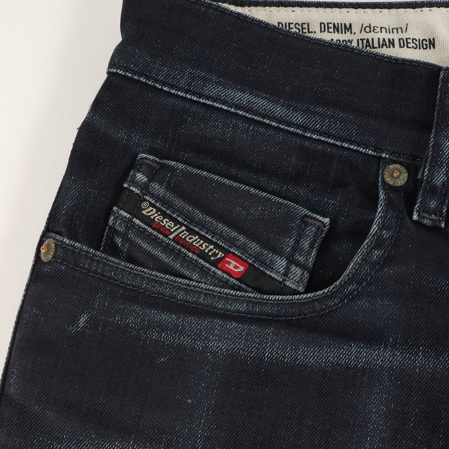 ペイント加工 ストレッチ デニム パンツ (D-STRUKT 00SPW4) / ジッパーフライ