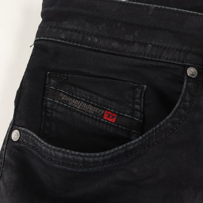 ペイント加工 ストレッチ デニム スキニー パンツ (THOMMER CB-NE) / ジッパーフライ