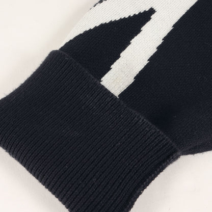 22SS ロゴ ジャガード ストレッチ コットンナイロン ハイゲージ ニット パーカー (GIRCOLLO TRICOT)