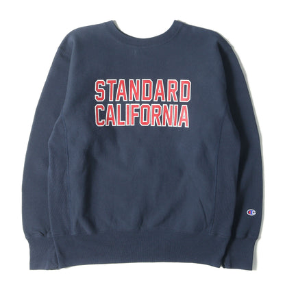 22AW × Champion 単色タグ カレッジ ロゴ リバスウィーブ スウェット (CHAMPION×SD R.W. Crew Sweat) / 裏起毛
