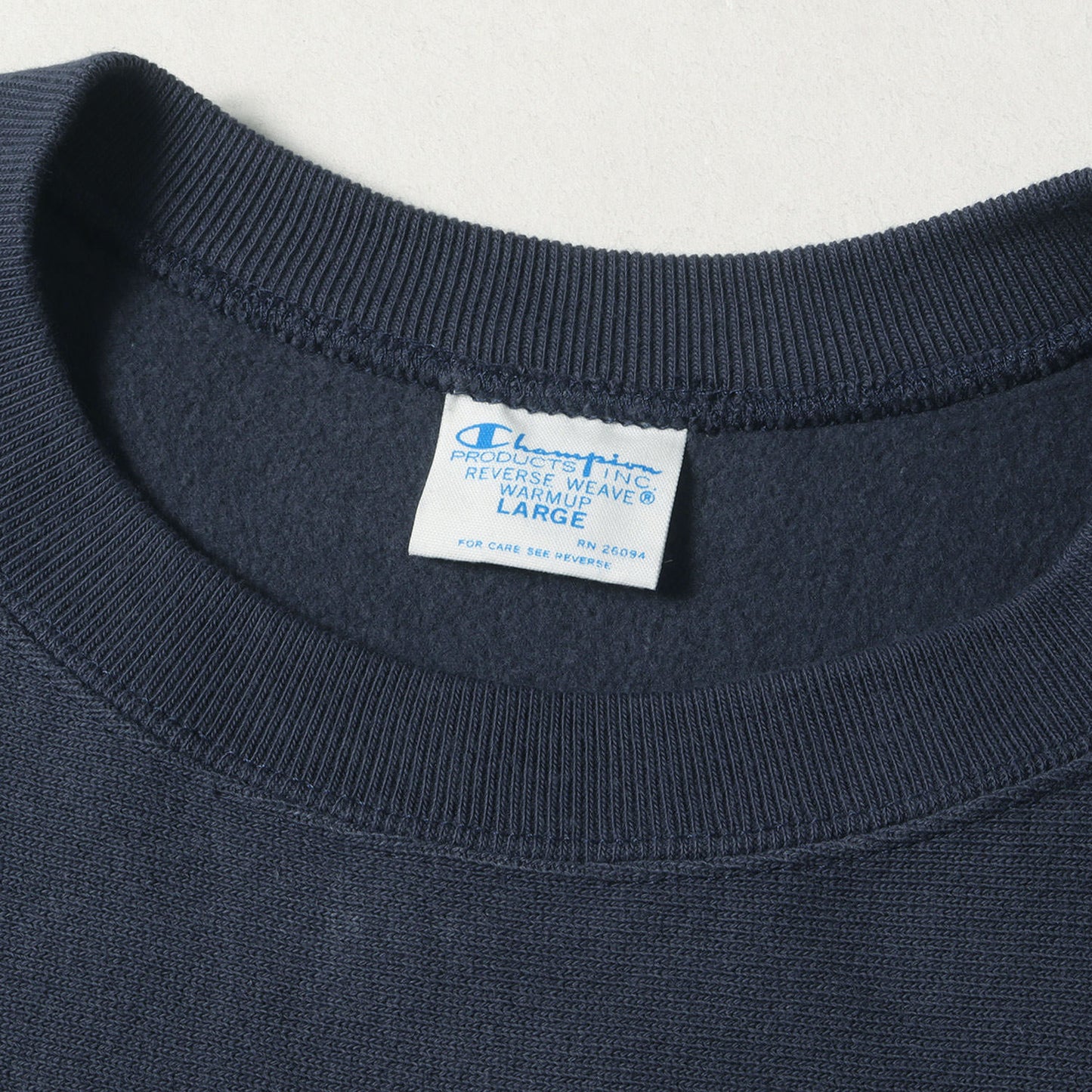 22AW × Champion 単色タグ カレッジ ロゴ リバスウィーブ スウェット (CHAMPION×SD R.W. Crew Sweat) / 裏起毛