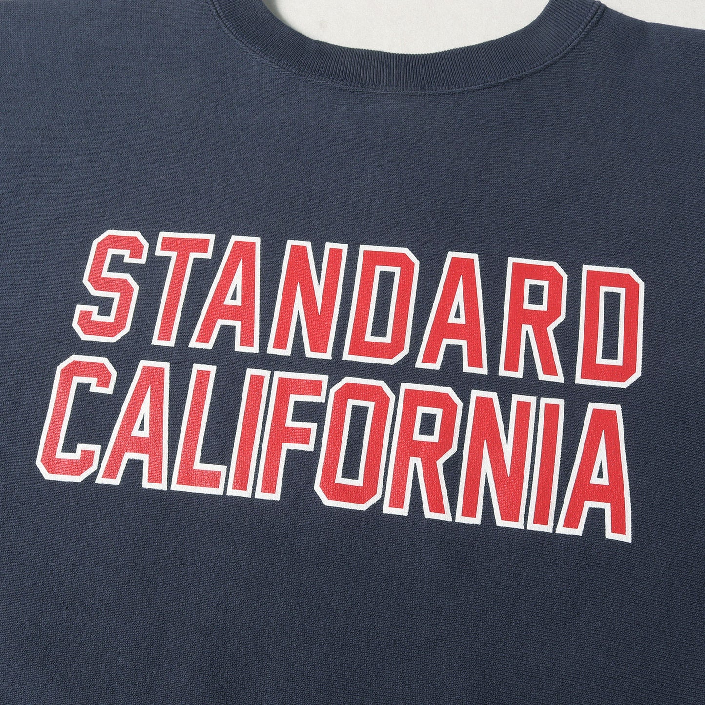 22AW × Champion 単色タグ カレッジ ロゴ リバスウィーブ スウェット (CHAMPION×SD R.W. Crew Sweat) / 裏起毛