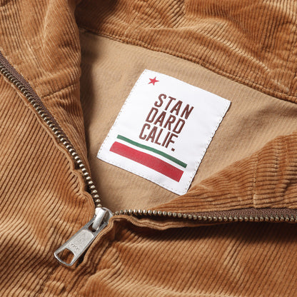 ロゴ 刺繍 ストレッチ コーデュロイ フード ハリントン ジャケット (SD Stretch Corduroy Hood Harrington Jacket)