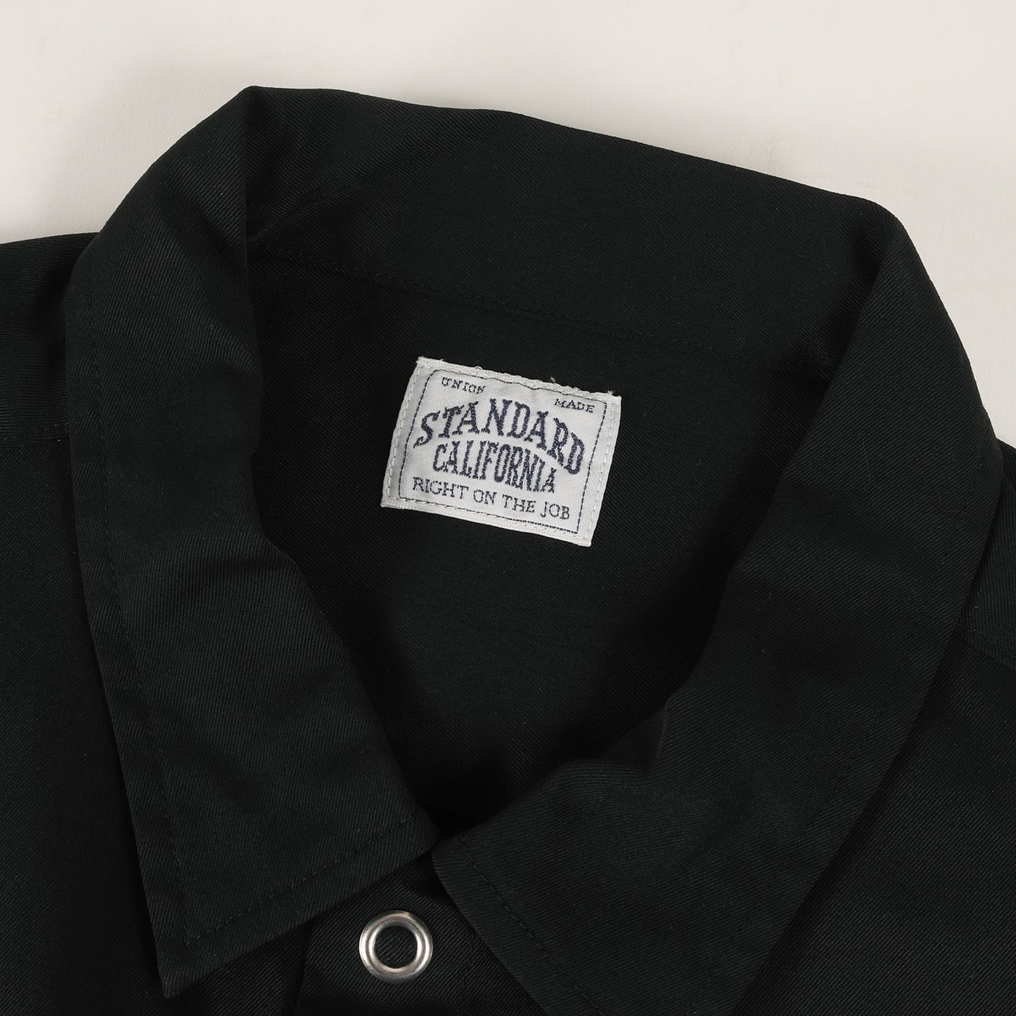 24SS ロゴパッチ 刺繍 ストレッチ ナイロン ワーク シャツ (SD Logo Patch Easy Work Shirt LS)