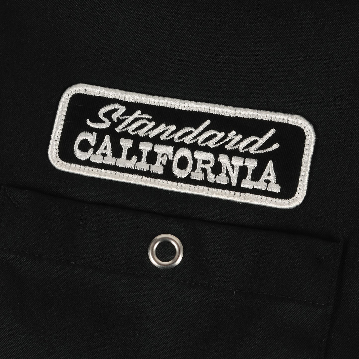 24SS ロゴパッチ 刺繍 ストレッチ ナイロン ワーク シャツ (SD Logo Patch Easy Work Shirt LS)