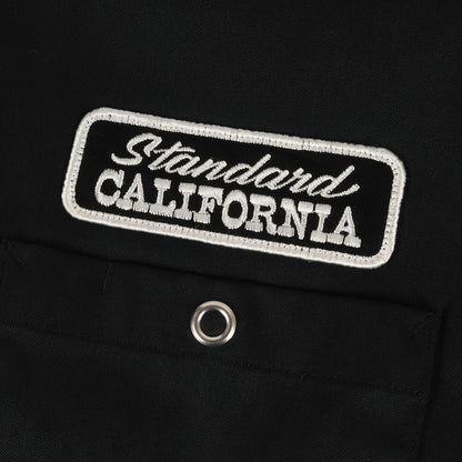 24SS ロゴパッチ 刺繍 ストレッチ ナイロン ワーク シャツ (SD Logo Patch Easy Work Shirt LS)