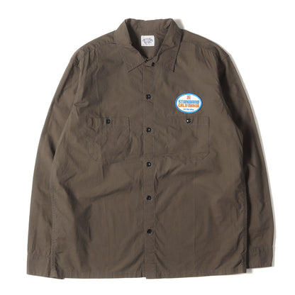 22SS オーバル ロゴ ワッペン 刺繍 ワーク シャツ (SD Oval Logo Patch Work Shirt LS)