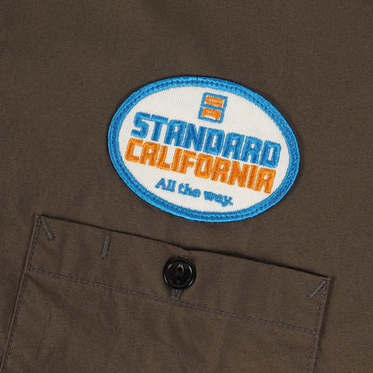 22SS オーバル ロゴ ワッペン 刺繍 ワーク シャツ (SD Oval Logo Patch Work Shirt LS)