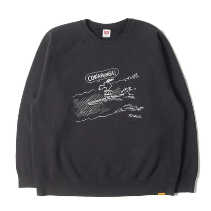 24SS × PEANUTS&CO. スヌーピー サーフィン スウェット (SNOOPY × SD COWABUNGA CREW SWEAT)