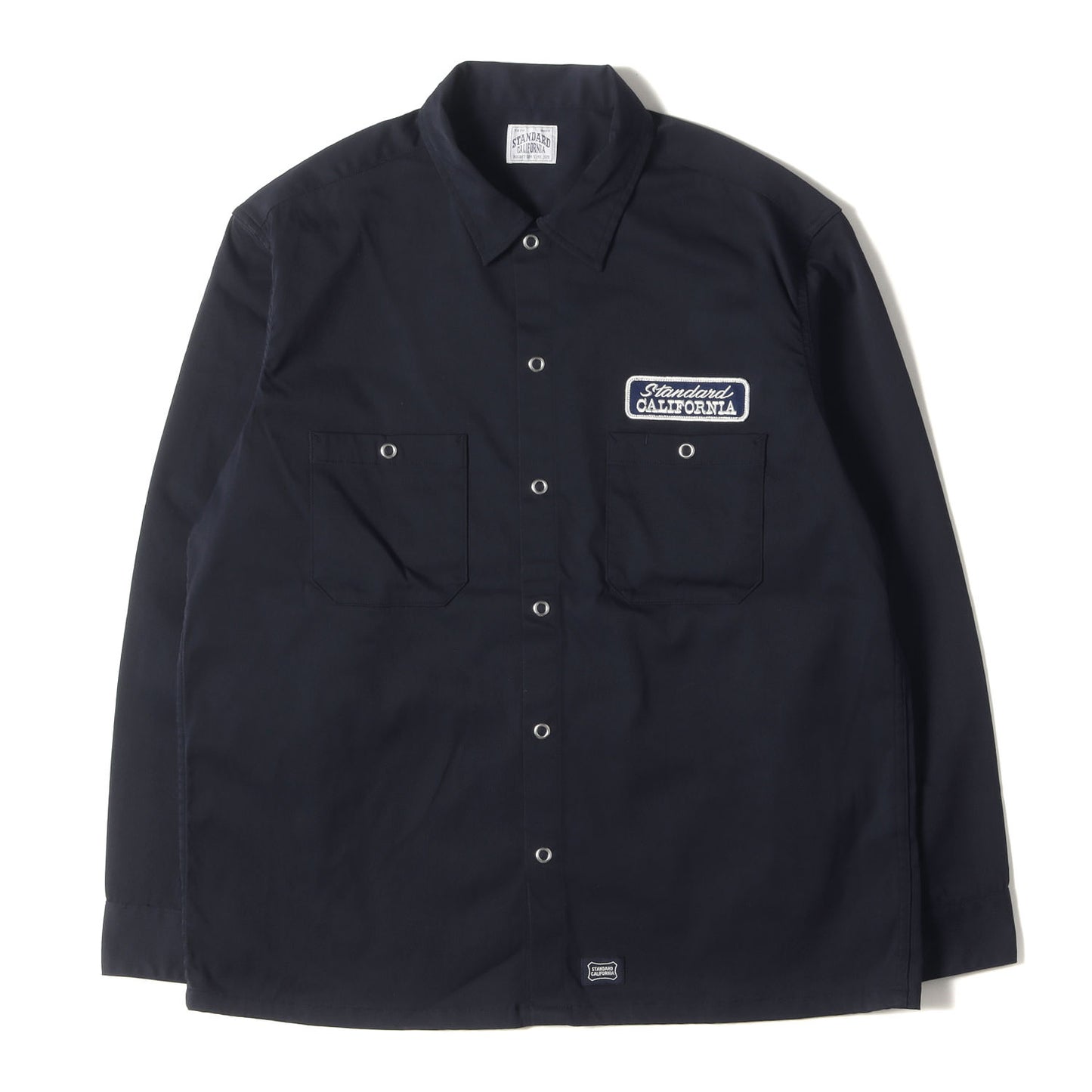 24SS ロゴパッチ 刺繍 ストレッチ ナイロン ワーク シャツ (SD Logo Patch Easy Work Shirt LS)
