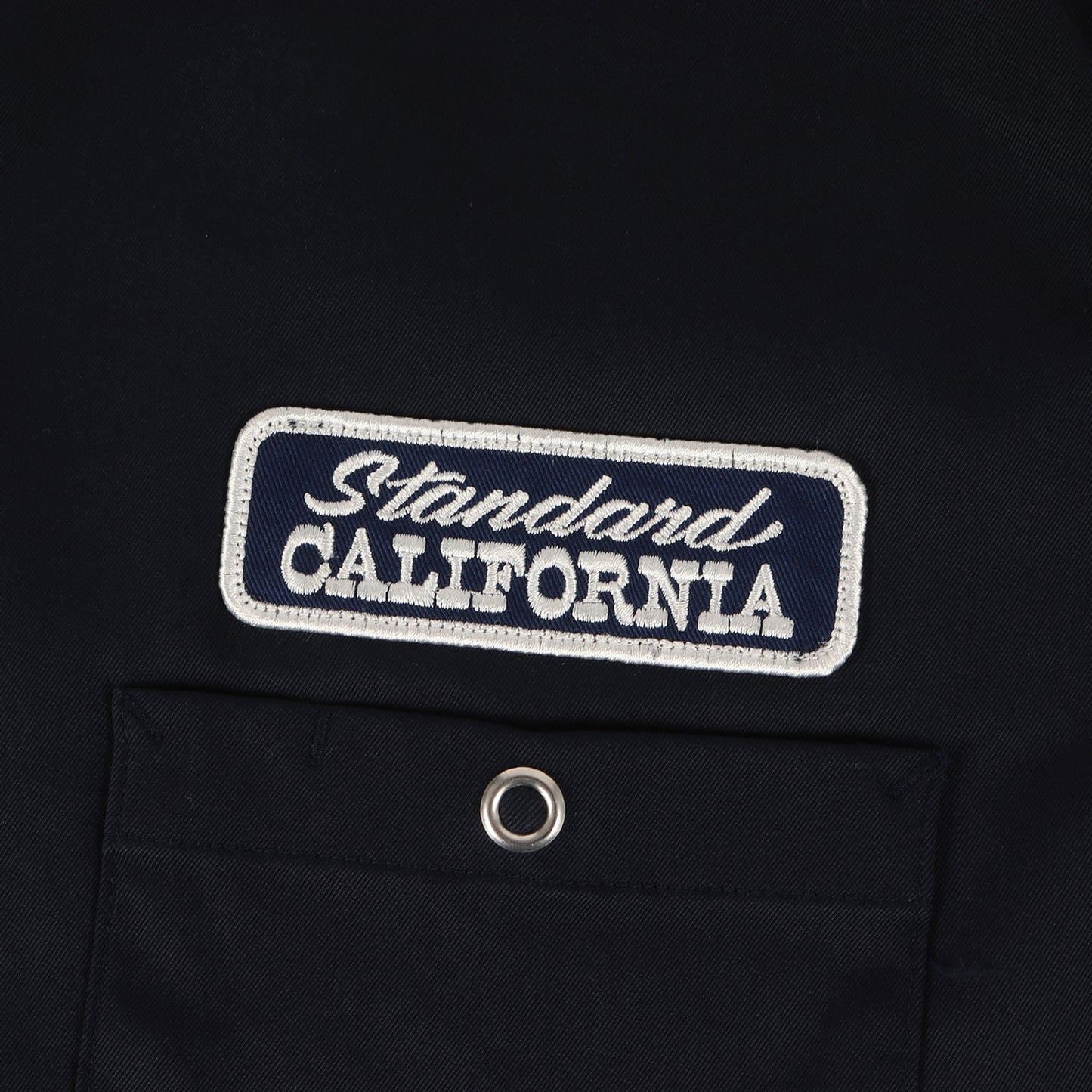 24SS ロゴパッチ 刺繍 ストレッチ ナイロン ワーク シャツ (SD Logo Patch Easy Work Shirt LS)