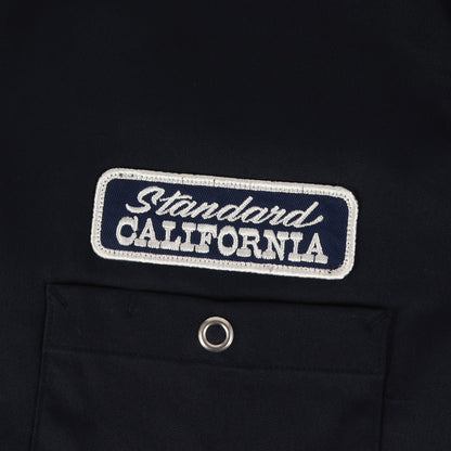 24SS ロゴパッチ 刺繍 ストレッチ ナイロン ワーク シャツ (SD Logo Patch Easy Work Shirt LS)