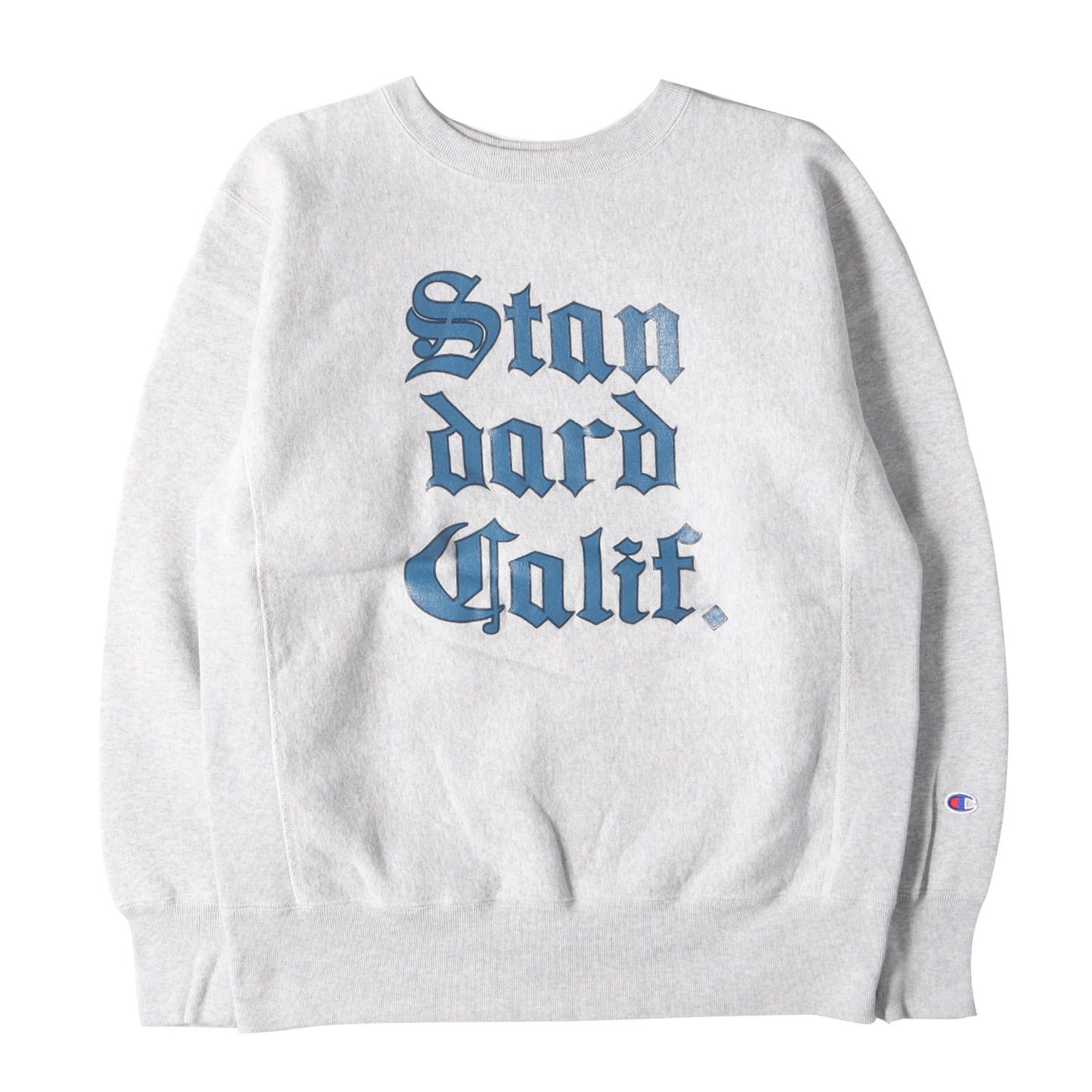 22AW × Champion 単色タグ オールドイングリッシュ ロゴ リバスウィーブ スウェット (CHAMPION × SD Reverse Weave Crew Sweat Official Store Limited) / 裏起毛